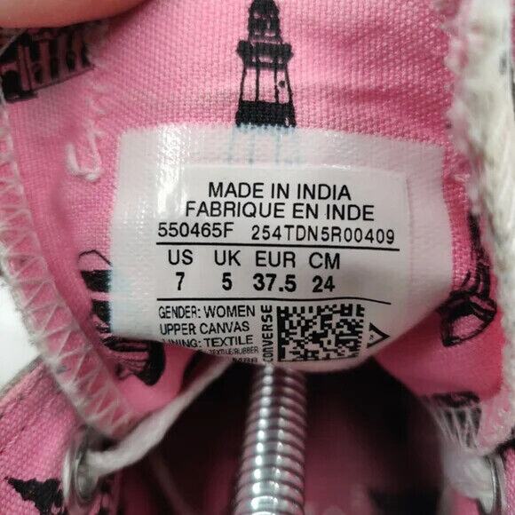 Gray canvas NYC Converse sz 7 - Picture 9 of 9